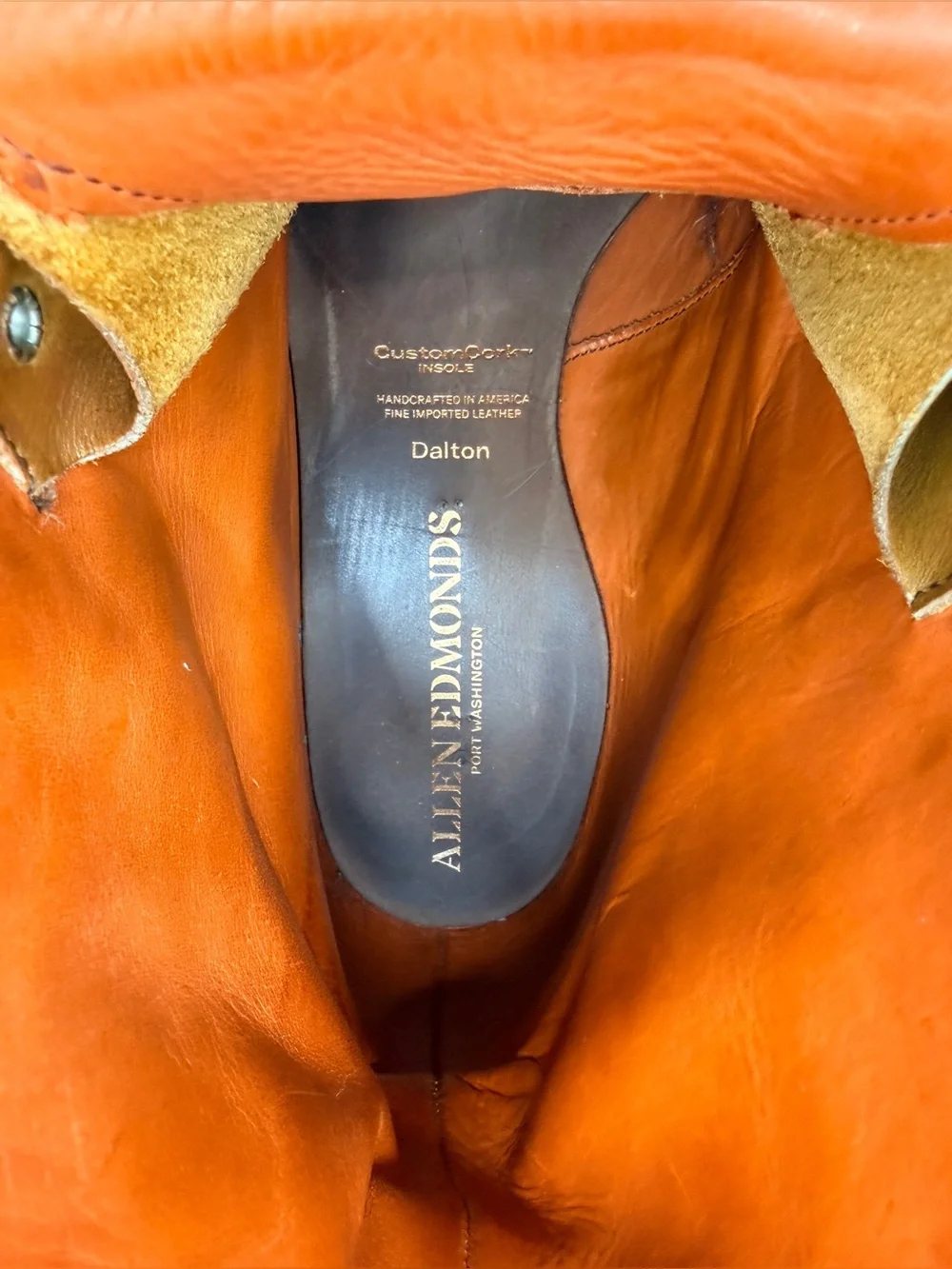 Allen Edmonds Dalton Dress Boots, Brown Walnut Leather 9.5/10 Condition size 12